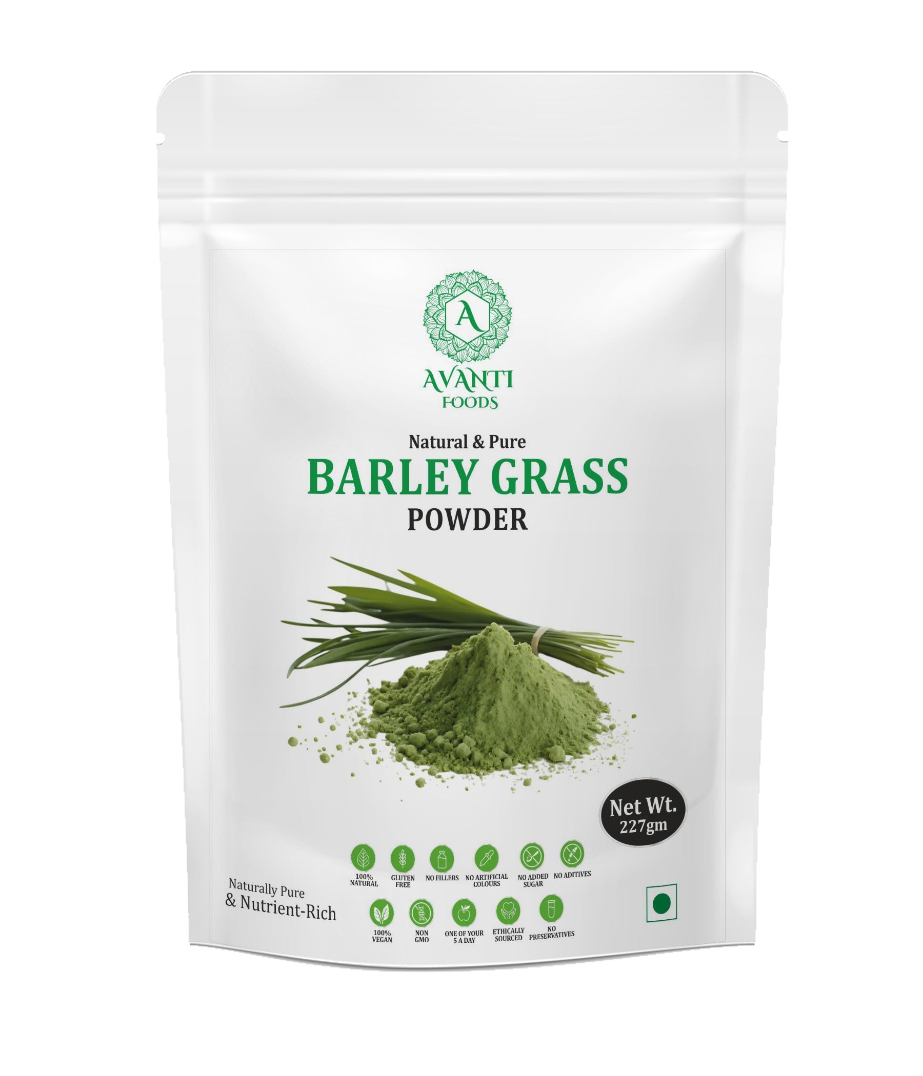 Barley Grass Powder 100% Natural Barley Grass Leaf Powder | Smoothies, Green Drinks & Recipes | Vegan Friendly | No Added Preservatives | Premium Green Superfood Powder