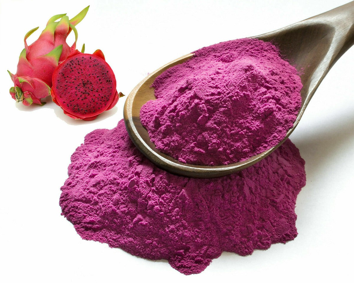 Dragon Fruit Powder 100% Natural Pitaya Fruit Powder | Smoothies, Drinks, Yogurt & Baking | Vegan Friendly | No Added Sugar | Premium Superfruit Powder