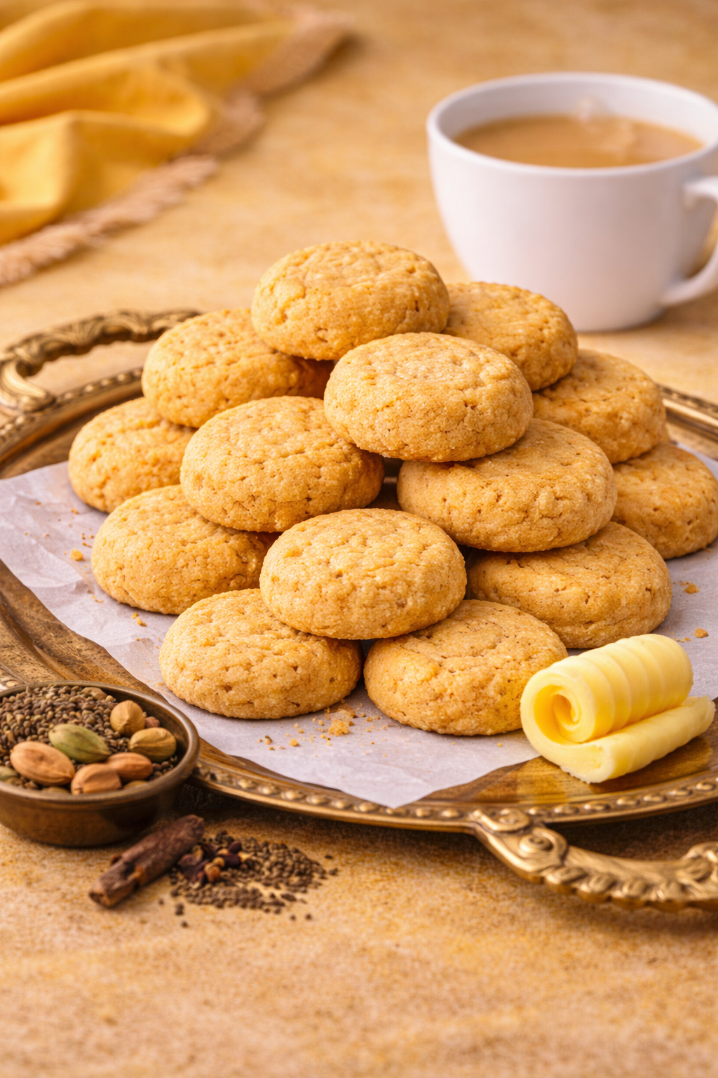 Makhaniya Cookies – Rich Butter-Style Tea-Time Cookies (200g)