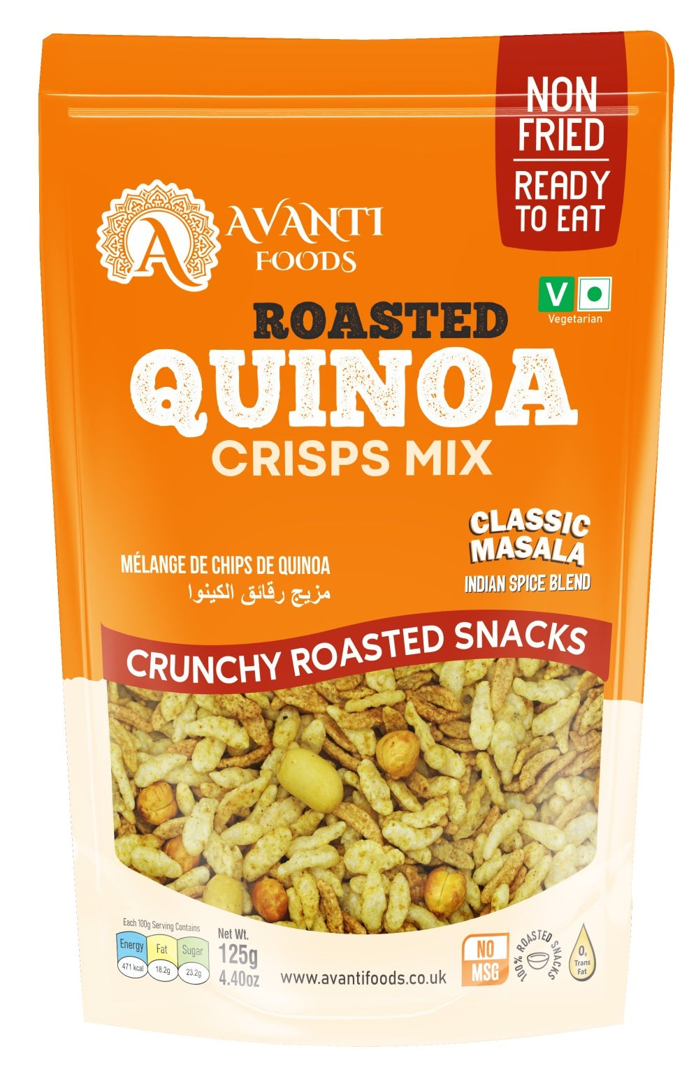 Roasted Quinoa Crisps Mix – Classic Masala