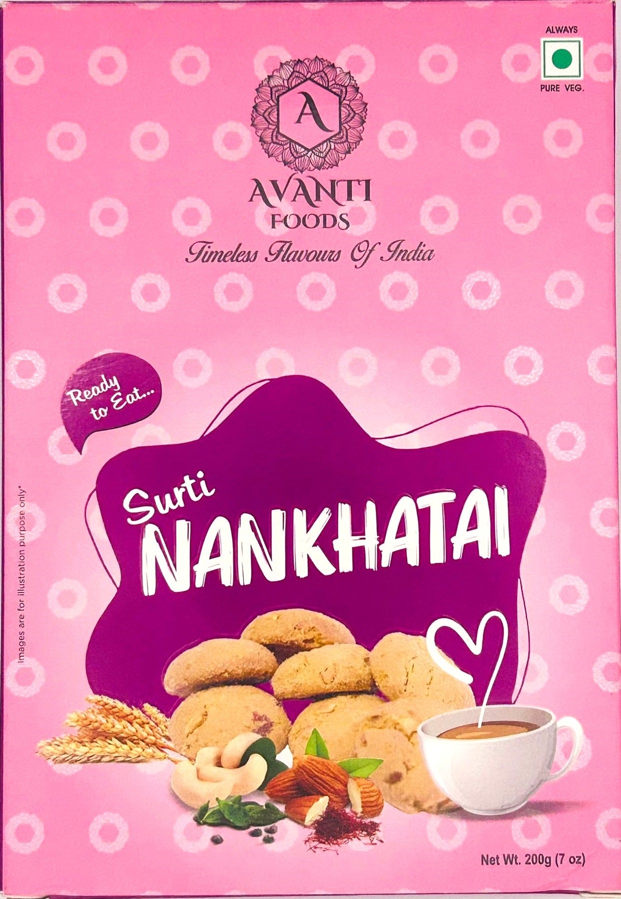 Surti Nankhatai – Traditional Indian Shortbread Cookies (200g)