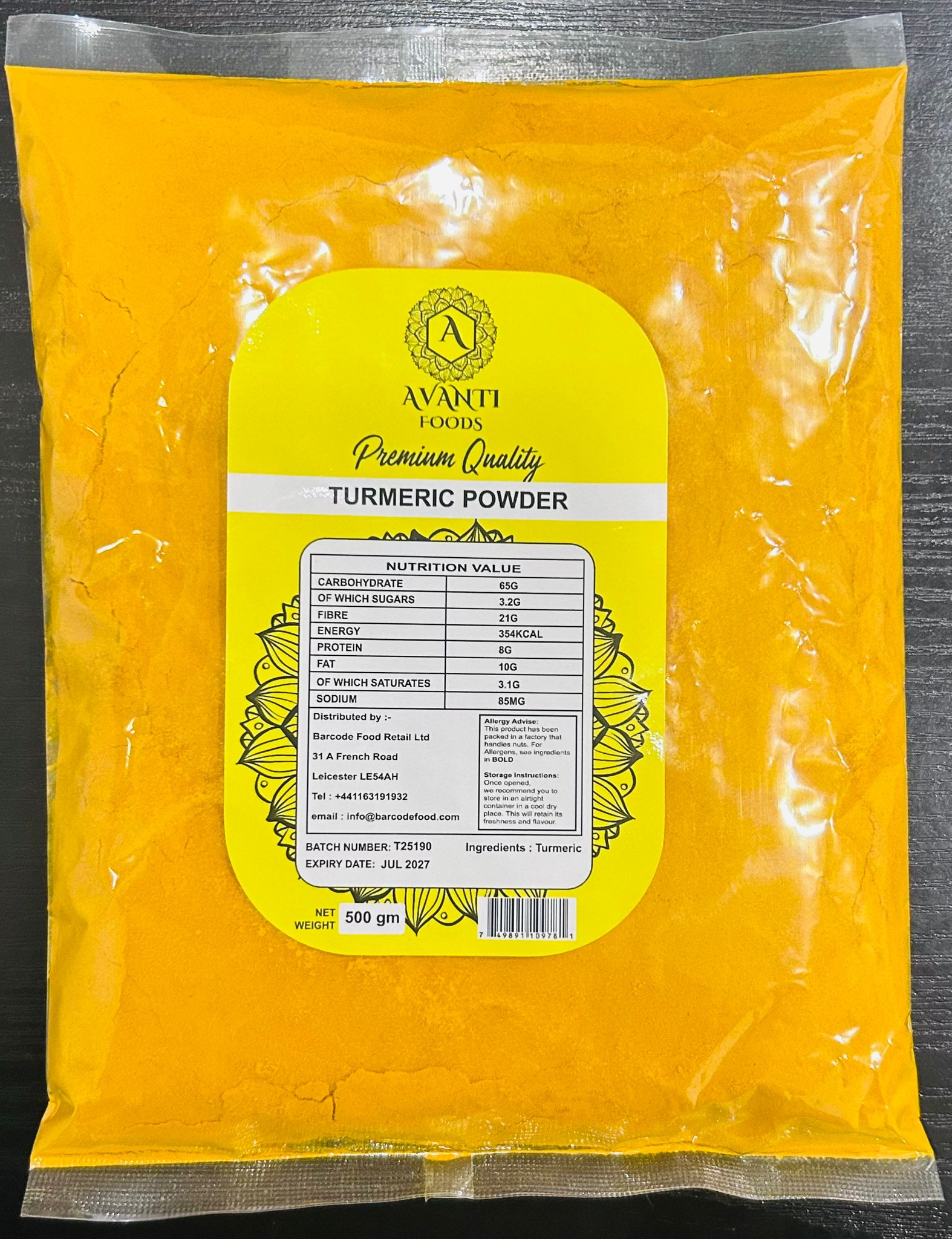 Turmeric Powder | Pure & Natural Haldi Powder | Premium Quality Ground Turmeric for Cooking, Immunity & Daily Use