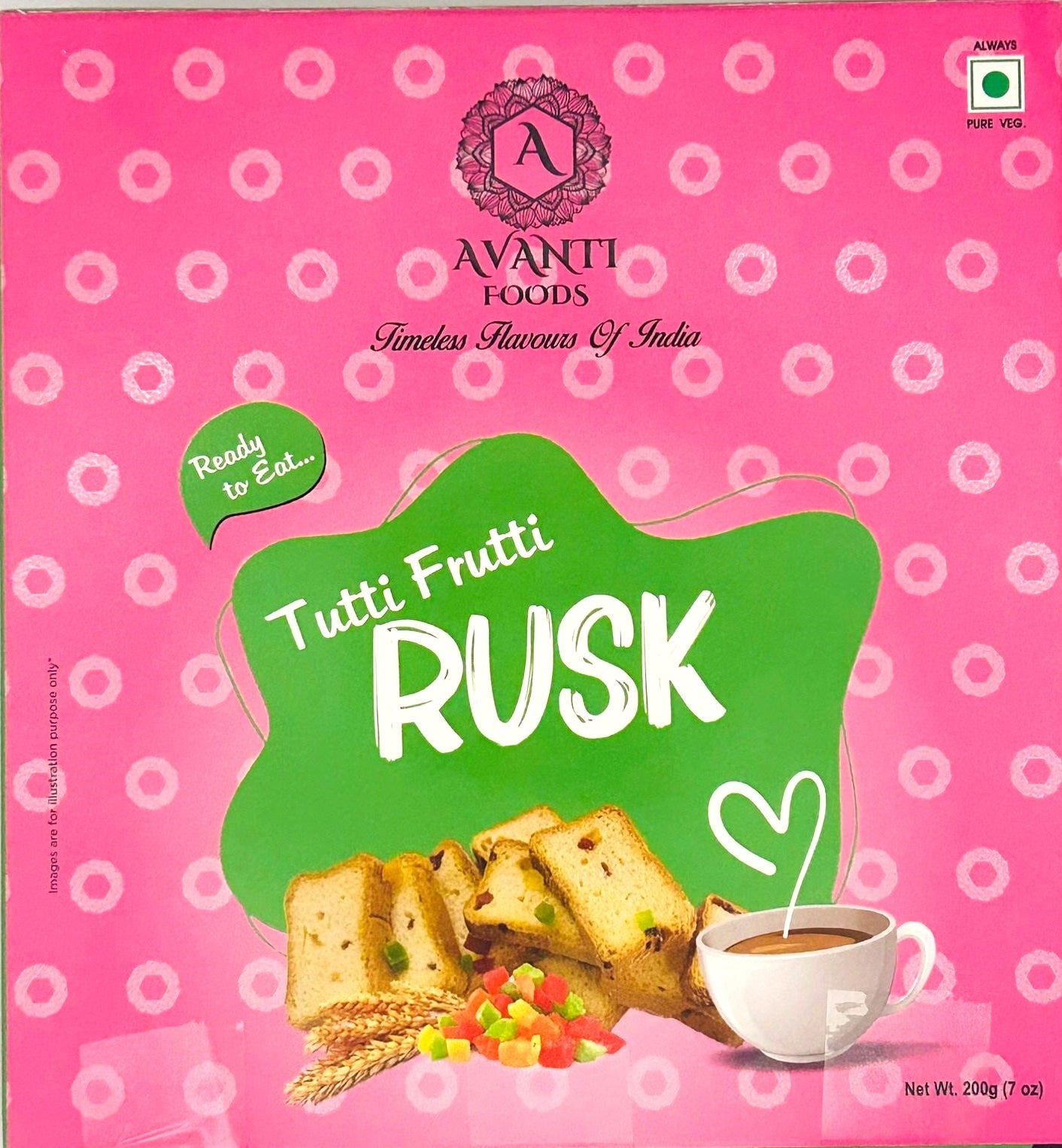 Tutti Frutti Rusk – Fruity Crunchy Tea-Time Toast (200g)