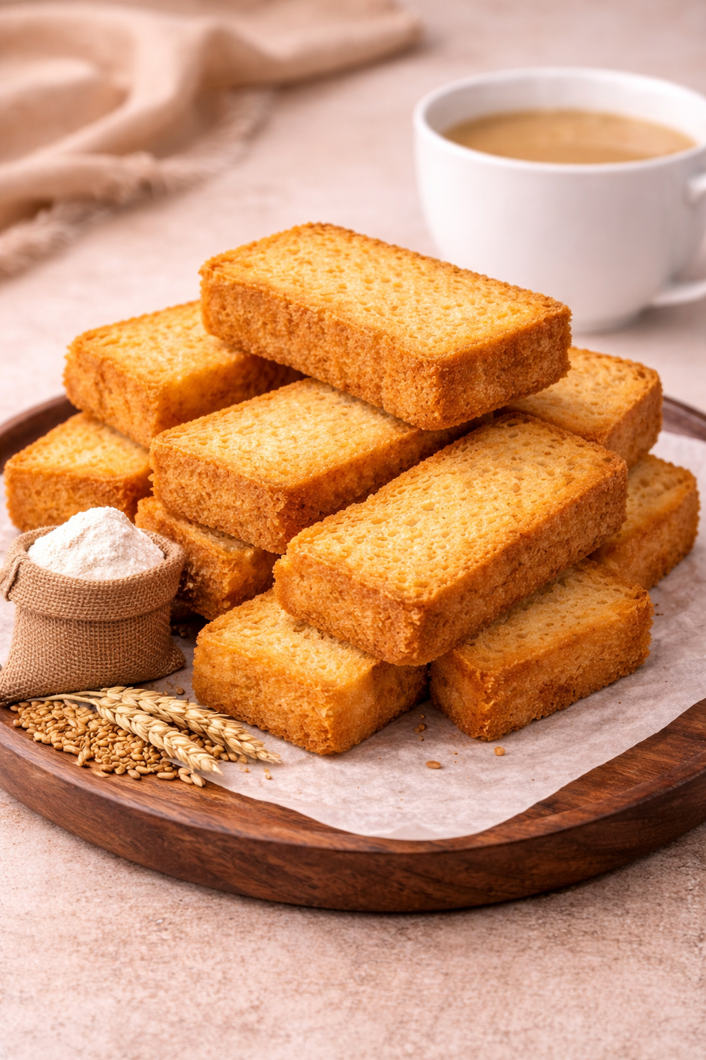 Wheat Rusk – Classic Crunchy Tea-Time Toast (200g)