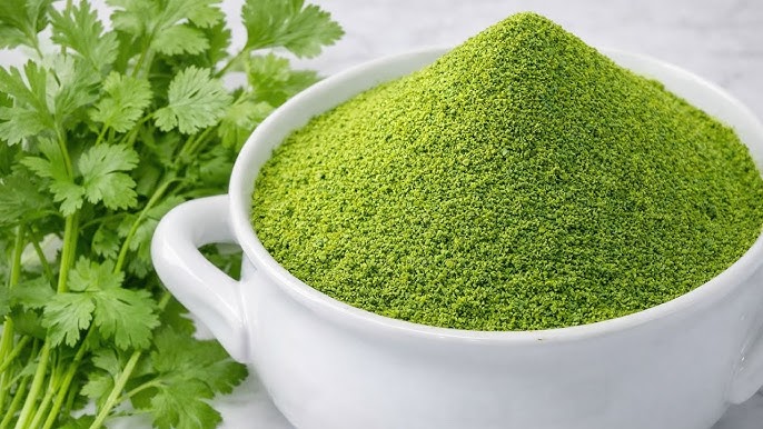 Coriander Leaves Powder, Ground, 100% Natural, Vegan, No Preservatives, 227g