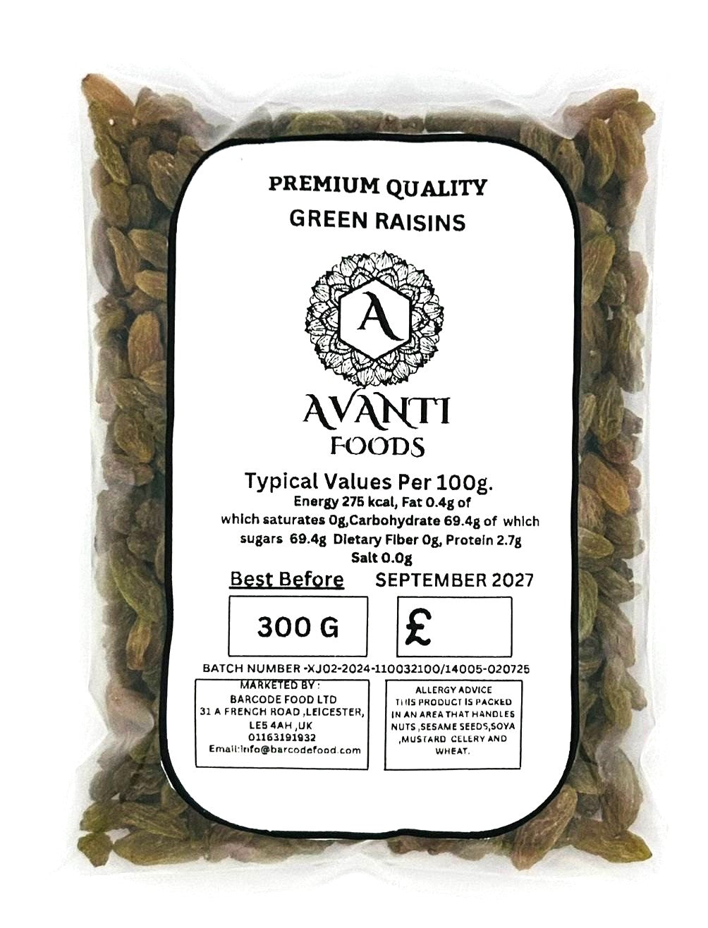 Green Raisins (300g & 500g)