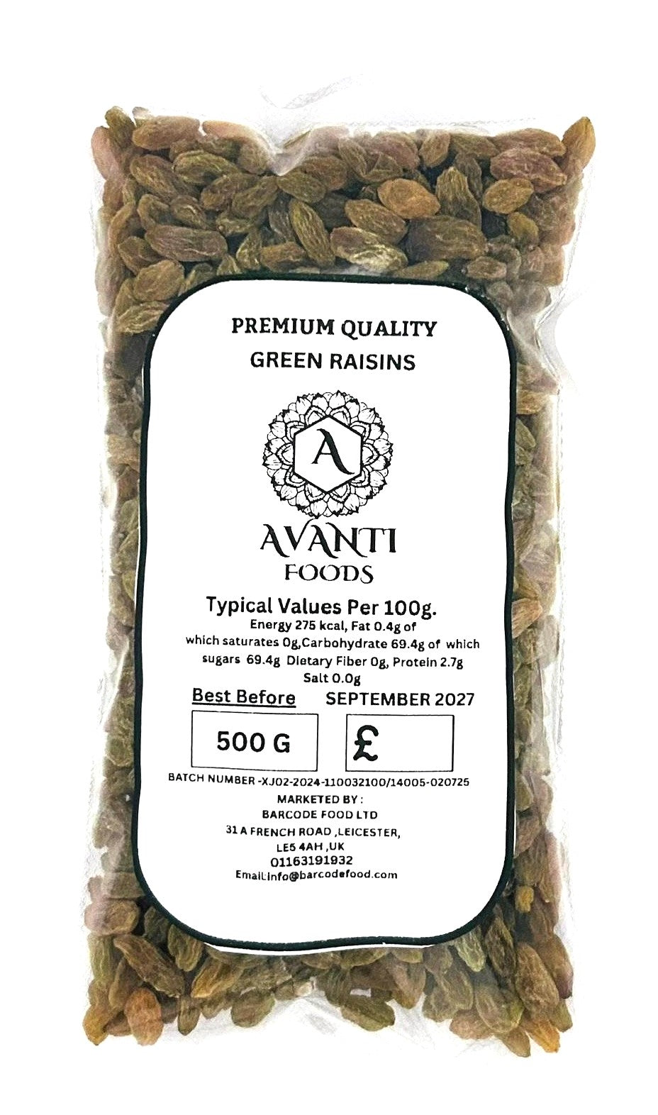 Green Raisins 500g